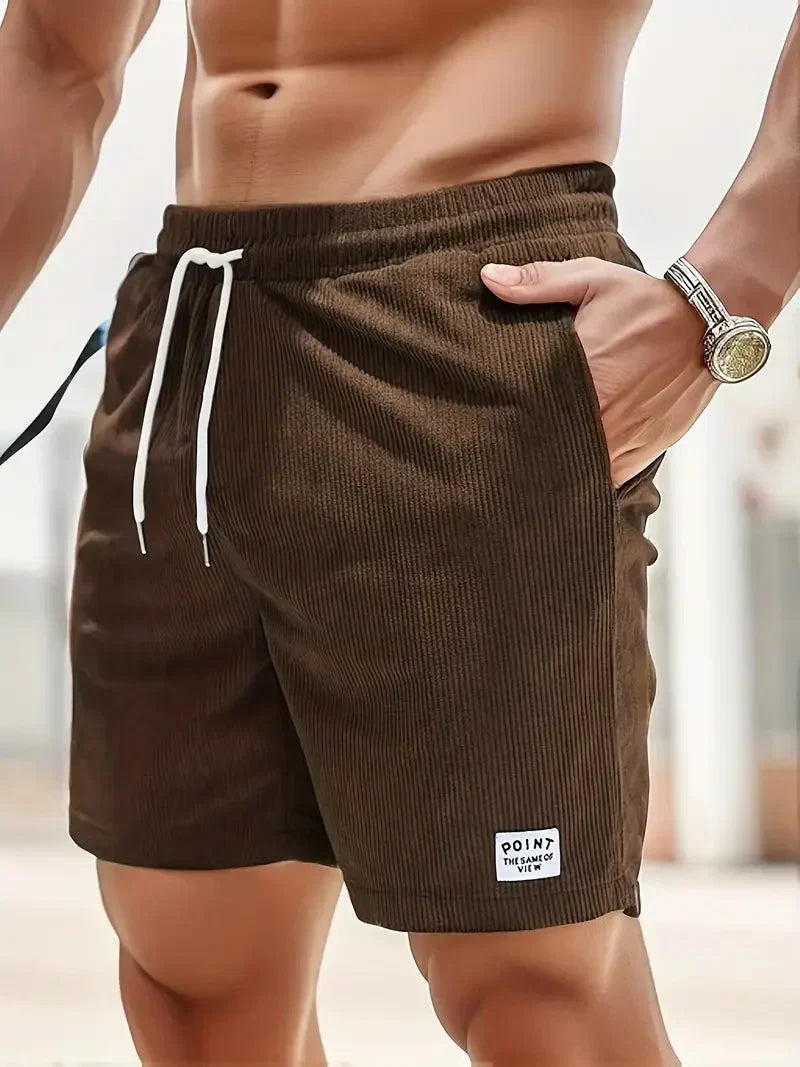 Unai | Pantalón Corto de Pana Hombre Cintura Elástica
