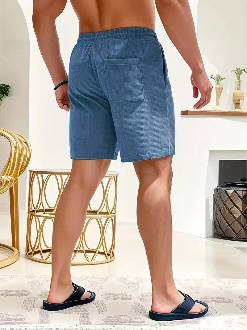 Unai | Pantalón Corto de Pana Hombre Cintura Elástica