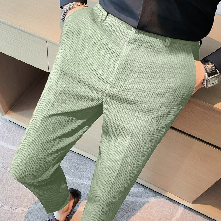 Víctor | Pantalón de Vestir Slim Fit Hombre Textura Estructurada